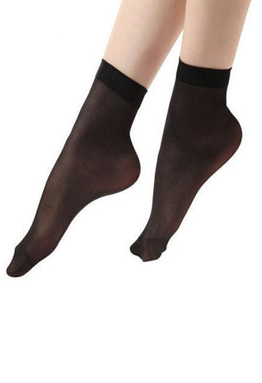 Women's Ankle High Thin Transparent Women Fashion Socks Pack of 2