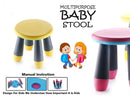 3027 Foldable Stool for Adults and Kids, Multi-Purpose  Pick N Move Portable Baby Stool (Multi Colour)