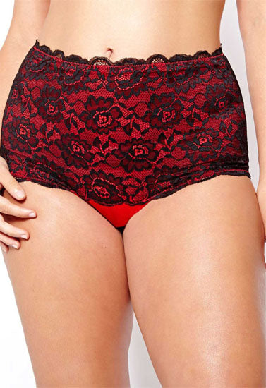 Black T-String Red Thread Work Thong