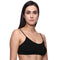 Very Smart &  Black Thin Straps Sports Bra