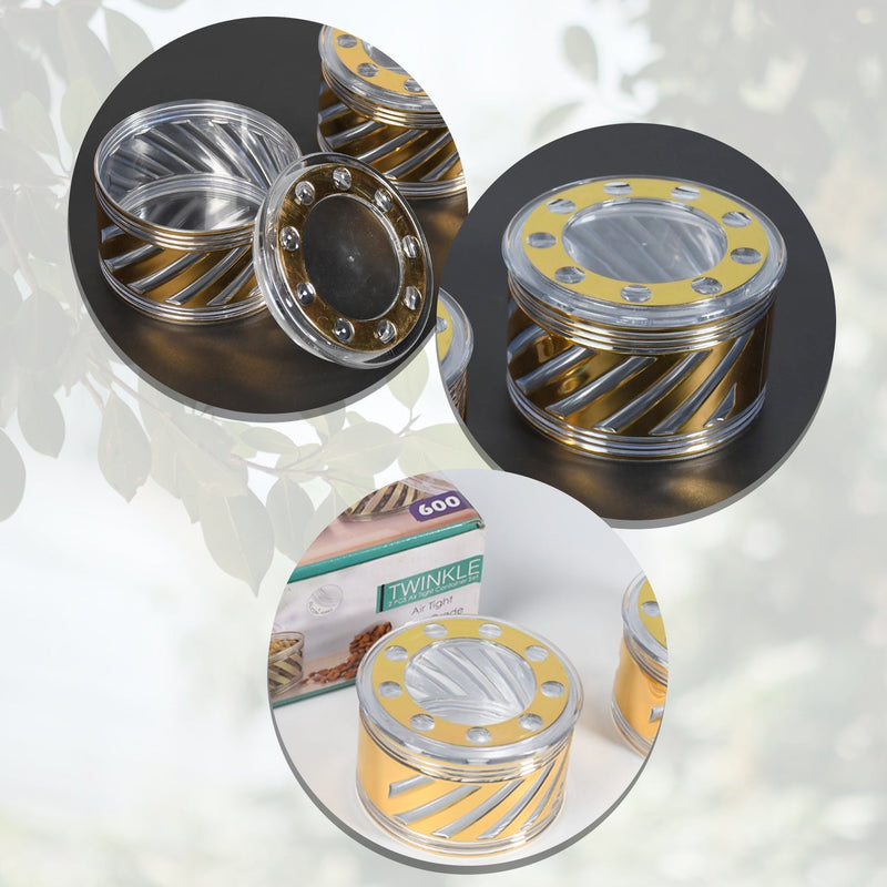 5286 Twinkle Air Tight Container 2pc Set With Air Tight Lid For Home & Kitchen Use Container 