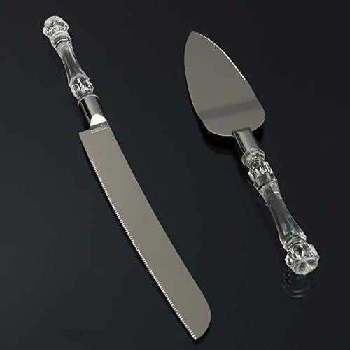 2131 Stainless Steel Cake Knife Server Set with Handle Slicer - 