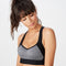 Secret Possessions Grey Plunge Wider Straps Bra