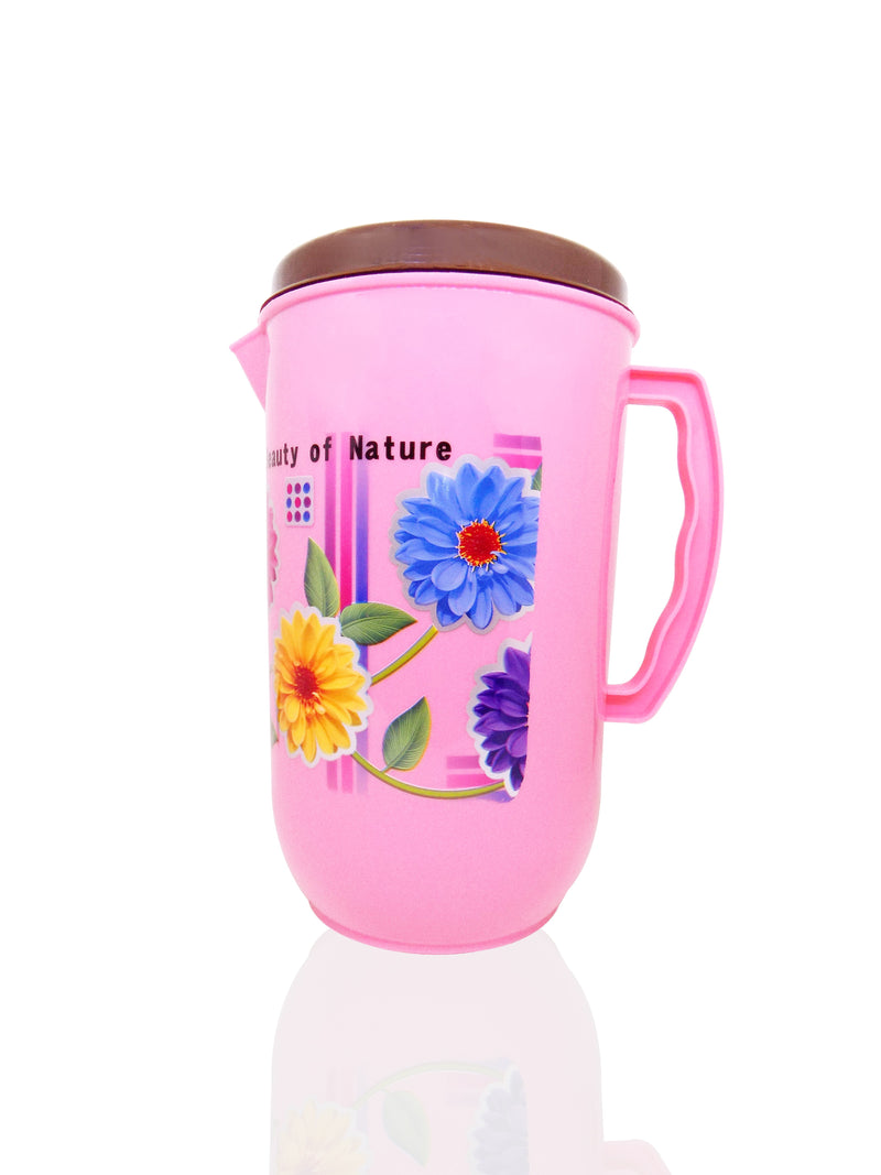 2080 Strong Plastic Water Jug With Handle (Pink)