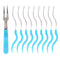 0789 Stainless Steel Fruit Fork Set Of 10 Pcs