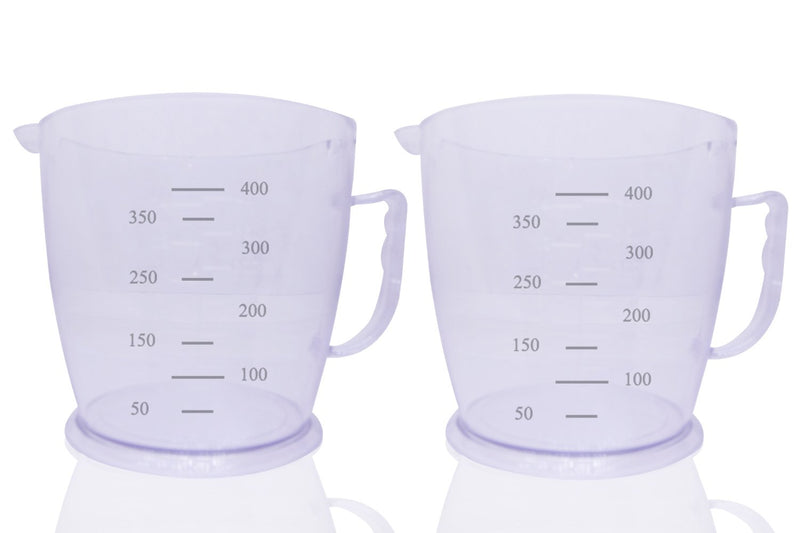 0786 Professional Transparent Measuring Mug for Measuring Solids and Liquids - Pack of 2