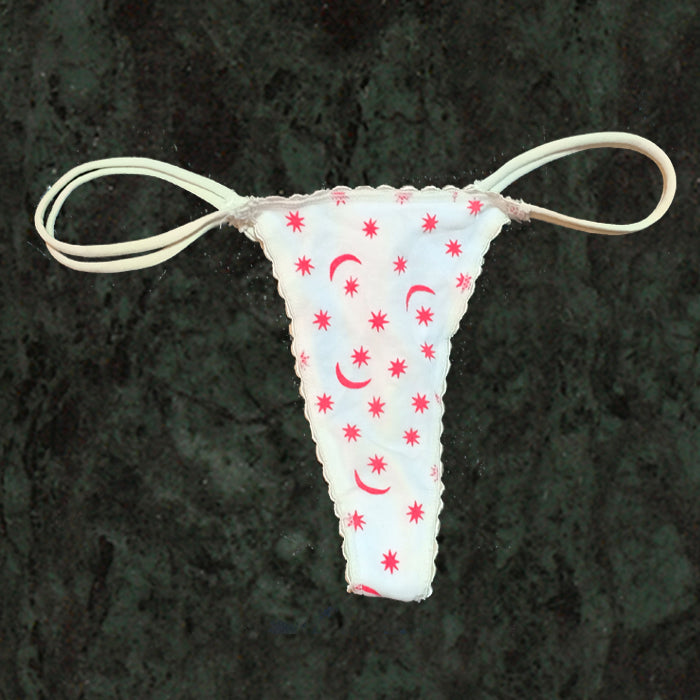 Double Strap Star Print V-String Panty(sold out)