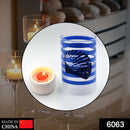 6063 DIY Glass Candle Holder and stand Used for holding and supporting wax candles.