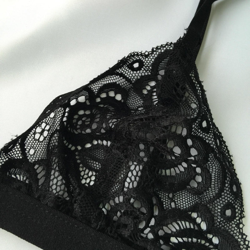 French Style  Lace Wireless Bralette