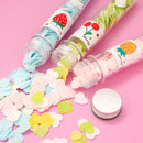 1319 Portable Hand Washing Bath Flower Shape Paper Soap Strips In Test Tube Bottle - DeoDap