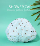 1411 Reusable Waterproof Elastic Free-Size Bathroom Shower Caps - 