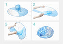 1436 Waterproof Hands Free Rain Head Wearing Umbrella Cap - Opencho