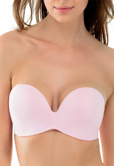 "COMFY" Half Cup Seamless Padded Luxury Pink Coloured Bra