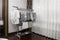 4624 Portable 2 Tier Stainless Steel and Plastic Cloth Drying Stand with Double Pole