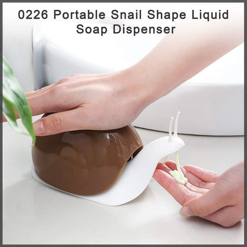 0226 Portable Snail Shape Liquid Soap Dispenser