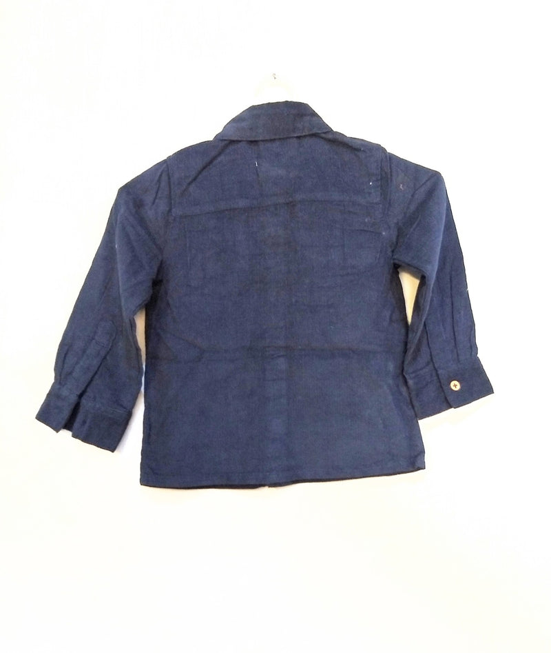 Smart Corduroy Blue Shirt For Kids ( Age 1 - 2 years ) - NT000001BLUE