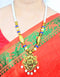 Lord Ganesha Blue Beads Beautiful Necklace for Urban Women
