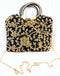 Embroidery Golden Sling Bag / Purse For Young Girls