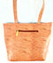 Wooden Brown Women Purse / Handbag Large Double Zipper Multi Pocket Compartment