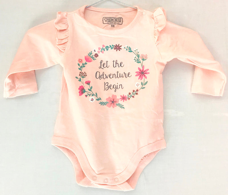 Pink Baby Romper ( 6 -24 Months ) Flower Print - NT00001PCFPR