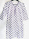 Short Kurti Purple & White Full Sleeve - WBS00021PWFSK