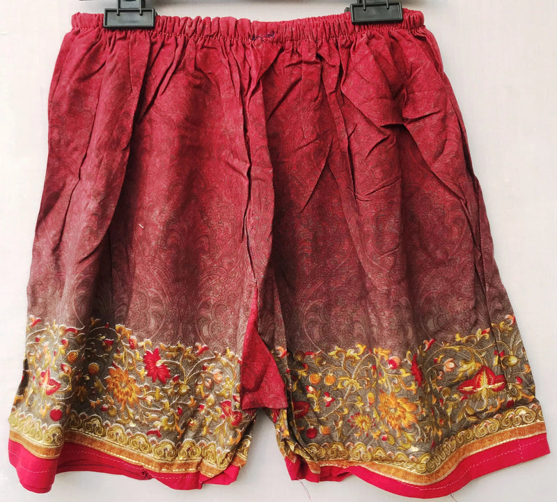 Women Maroon Cotton Print Shorts - NT00001MFPS MAROON