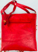 Red Color Diamond & Star Studded Handbag - YB000591RDSSH