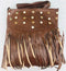 Coffee Color Diamond & Star Studded Handbag - YB000591CDSSH