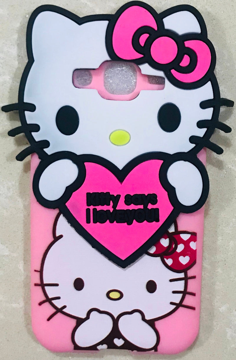 Full Kitty Case Cover for S Galaxy J2 (Soft Silicone Cute Hello Kitty Back Cover for S Galaxy J2) - AHFK00830005FKSSJ2C