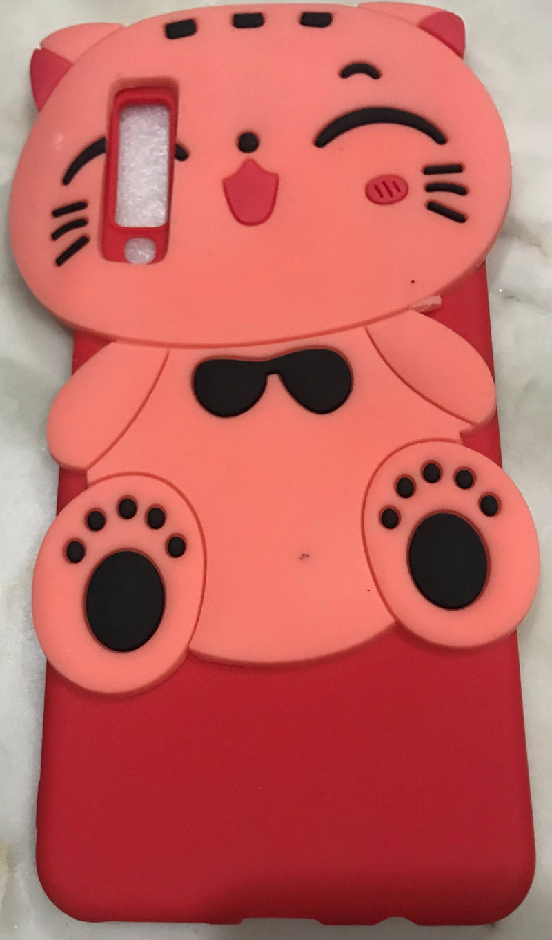 Girl's Back Cover Hello Kitty Silicon for Samsung A7 2018 - AHFK00830004FKSSA7C