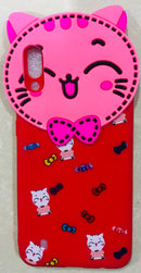 Girl's Back Cover Hello Kitty Silicon with Pendant for Samsung M10 - AHFK008300010FKSSM10C