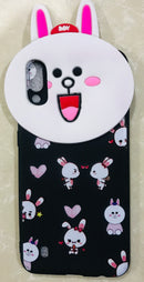 Girl's Back Cover Hello Kitty Silicon with Pendant for Samsung M10 - AHFK008300010FKSSM10C