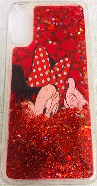 Glitter Sparkle Stars Soft Silicone Transparent Back Cover for Samsung Galaxy A2CORE - Pink/Red/Golden/Blue