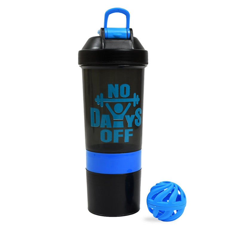 1774 Protein Shaker Bottle|Gym|Water Bottle with 2 Storage Compartment|BPA Free| 500ml 