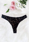 Ladies Stretchy Dotted Details Thong Panty(Sold Out)