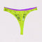 Neon Green Rose Sheer Net Lace Thong Panty(Sold Out)