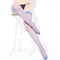 Ooh La Lace Blue Fishnet Thigh High Stockings