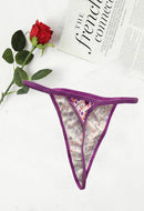 Organic Cotton Dotted V-String Panty