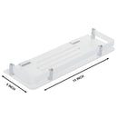 3107 Acrylic Wall Mount Shelf Rack Kitchen and Bathroom Accessories (15X5-inch) - Opencho