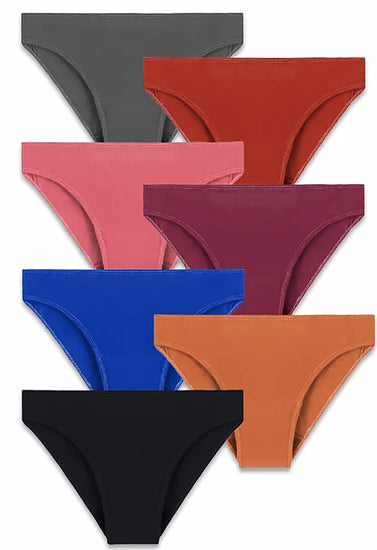 Plain Comfy Midi Brief Set Of 7