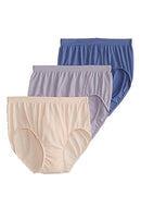 Plus Size- Bpc Quick Look 3 Cotton Stretch Briefs