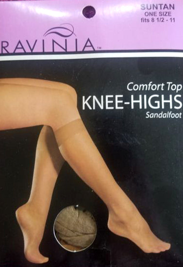 Ravinia Suntan Comfort Top Knee Highs Socks(Sold Out)