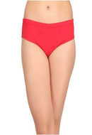 Comfy Snazzy Way Plus Size- Best Fitted Thin Elastic Stretch Red Cotton Panties(Pkt of 2)