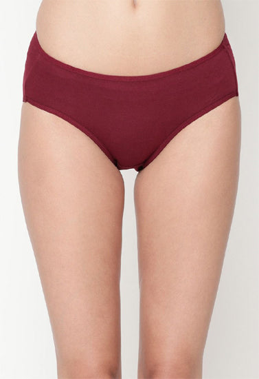 Comfy  Snazzy Way Women's Best Fitting Plus Size Maroon Cotton Panties(Pkt of 2)