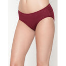 Comfy  Snazzy Way Women's Best Fitting Plus Size Maroon Cotton Panties(Pkt of 2)