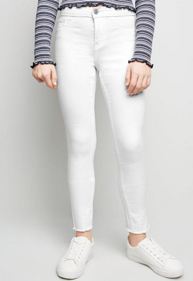 Regular Fit White Jeans