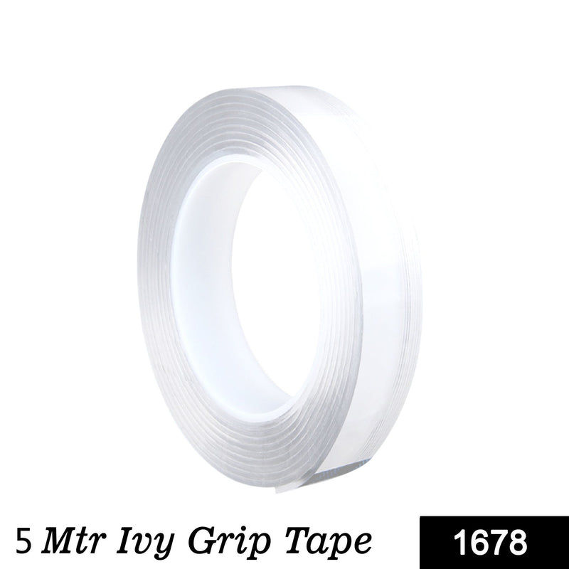1678  Double Sided Grip Tape (10mm width X 1mm thickness X 5 meter length ) (No Box) - 