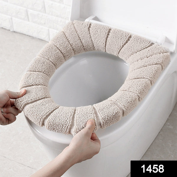 1458 Winter Comfortable Soft Toilet Seat Mat Cover Pad Cushion Plush - 