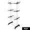 4625 Portable 3 Tier Stainless Steel and Plastic Cloth Drying Stand with Double Pole