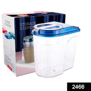 2466 Plastic Storage container Set with Opening Mouth 1500ml - Your Brand